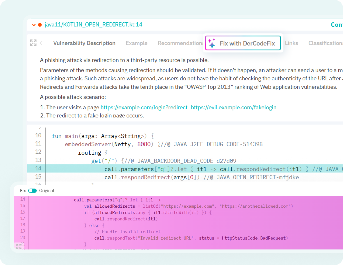 Интерфейс DerScanner